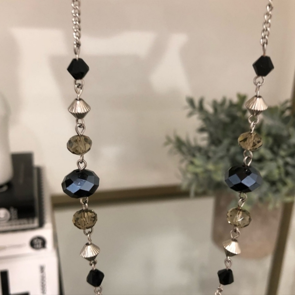 WHBM Long Beaded Necklace